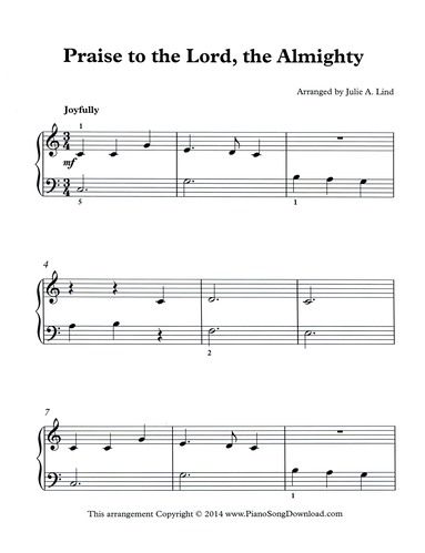 free printable christian sheet music